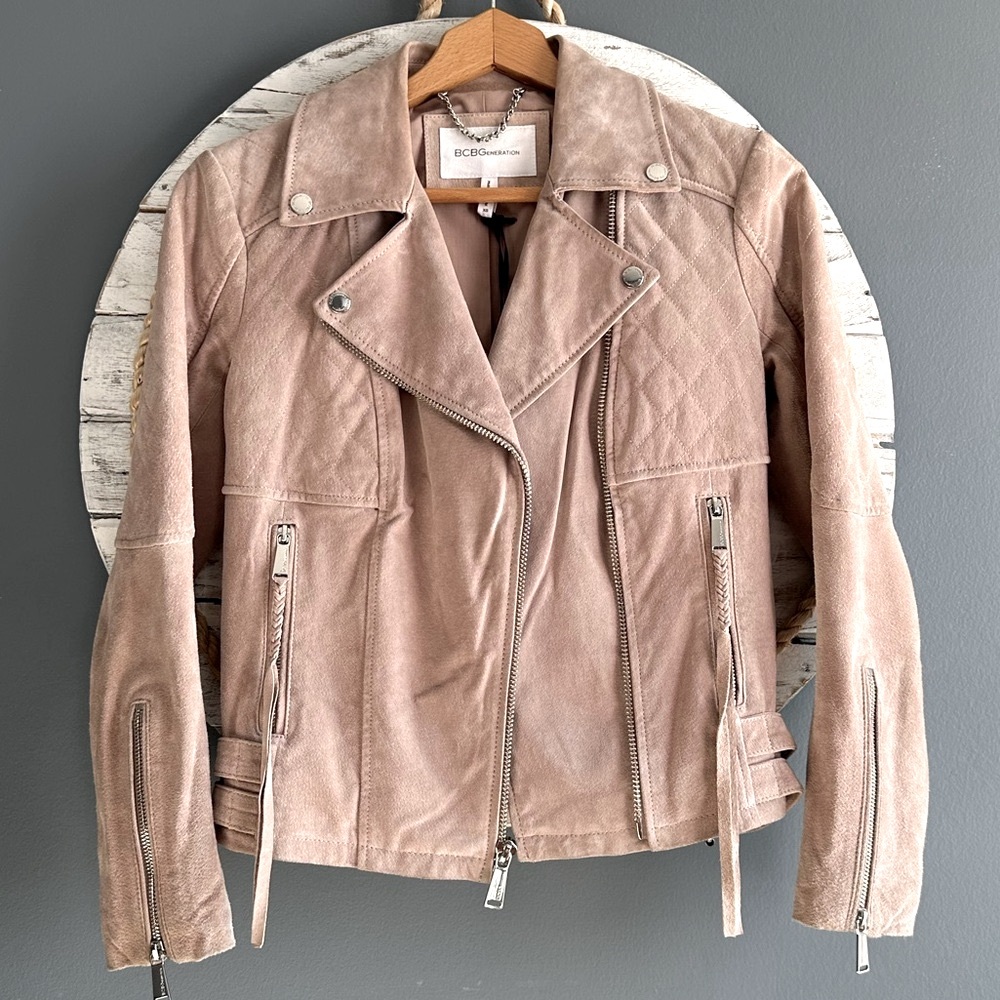 Genuine Suede Leather Jacket - Picture 4 of 14